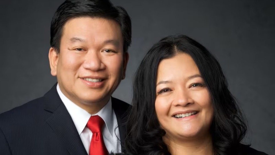 Elder Michael John U. Teh and his wife Grace. The Church of Jesus Christ of Latter-day Saints.